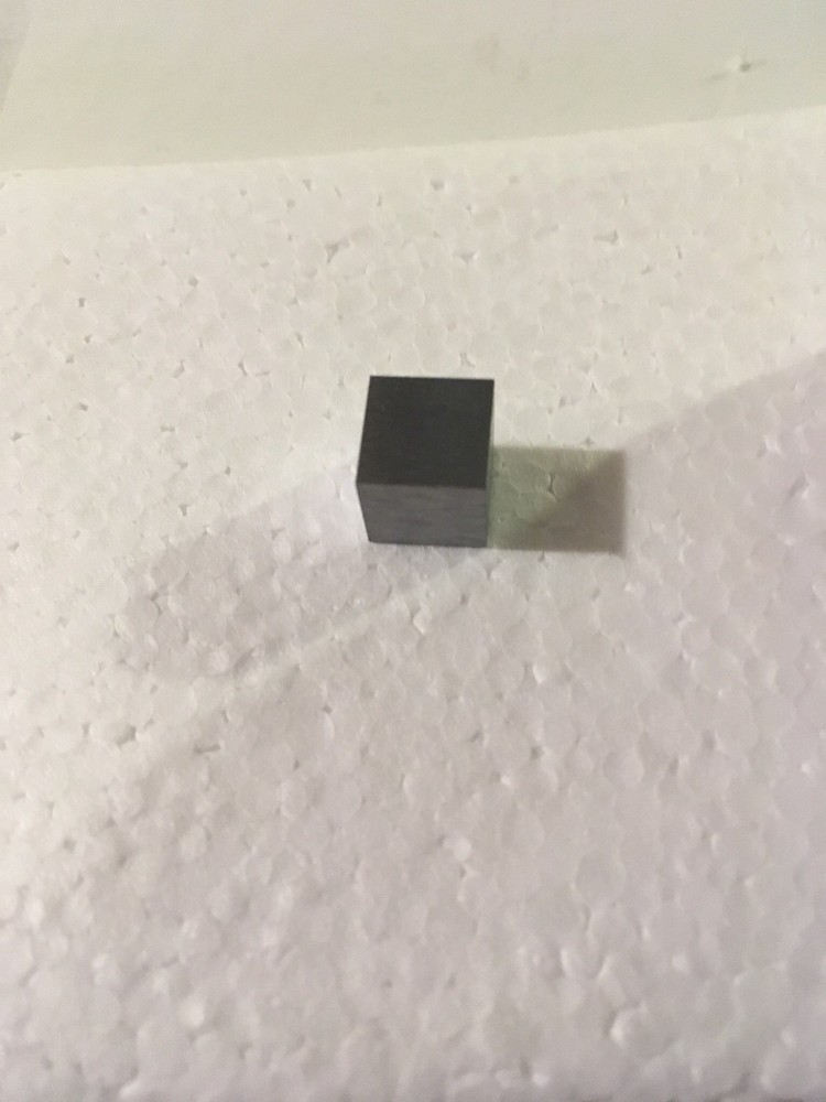 Chromium Metal 10mm Density Cube 99% No Etching