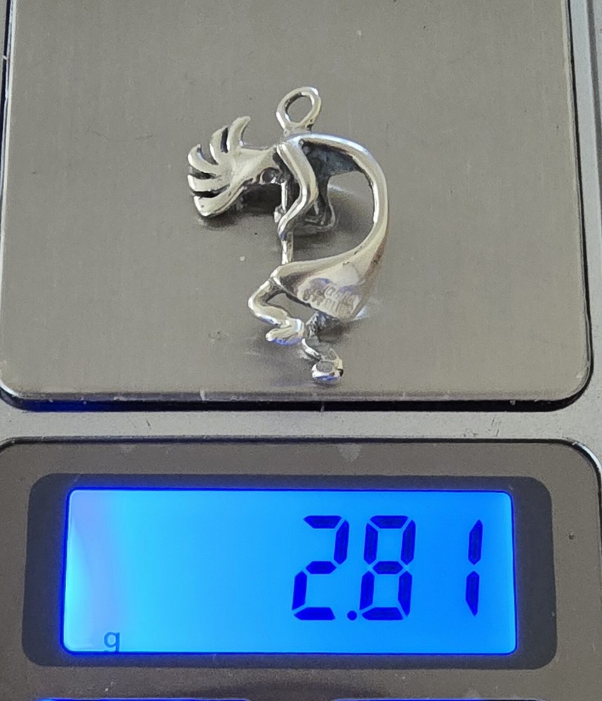 Authentic Navajo KOKOPELI Pendant Signed MASHA