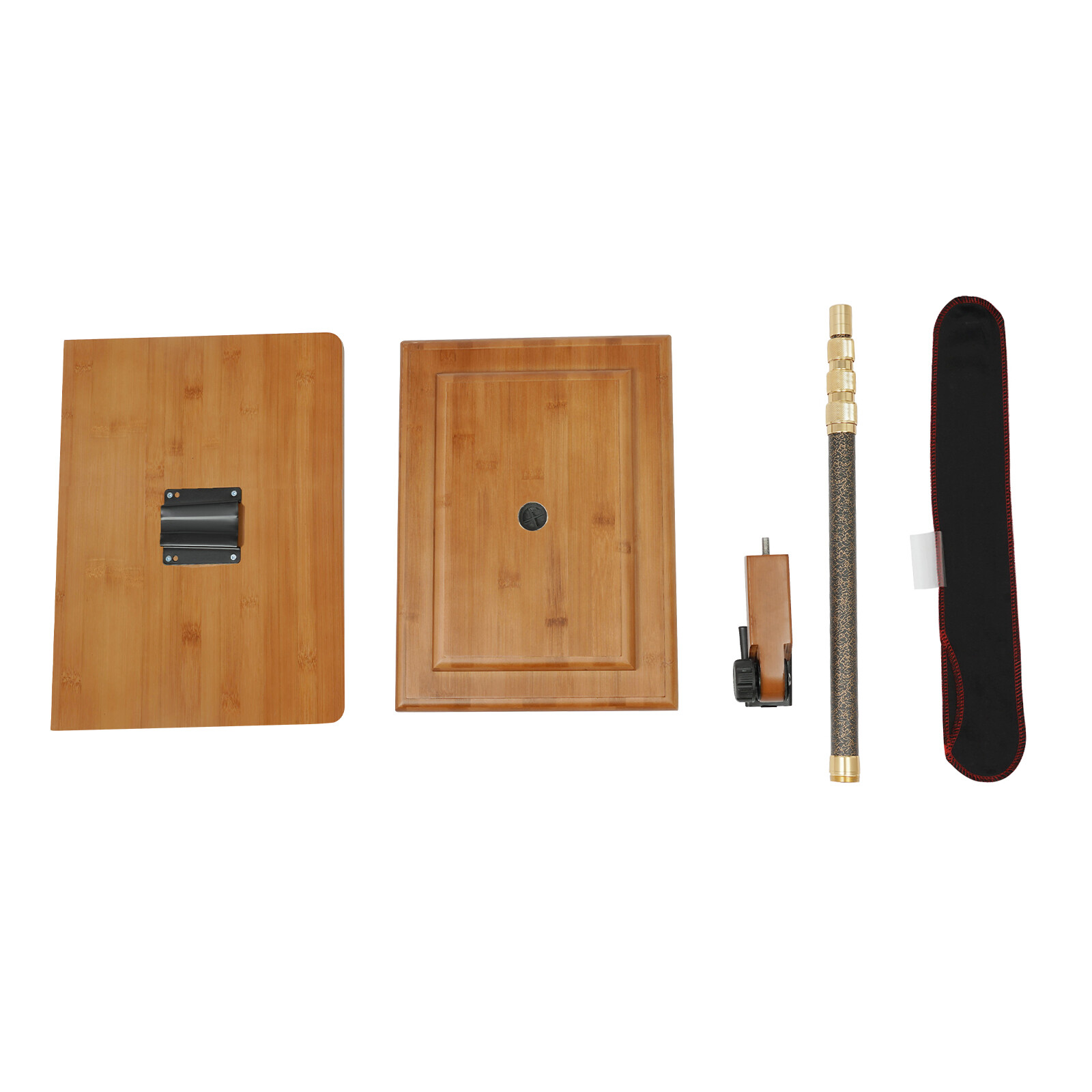 Musician's Bamboo Music Stand for Sheet Music Portable & Height-Adjustable Shelf