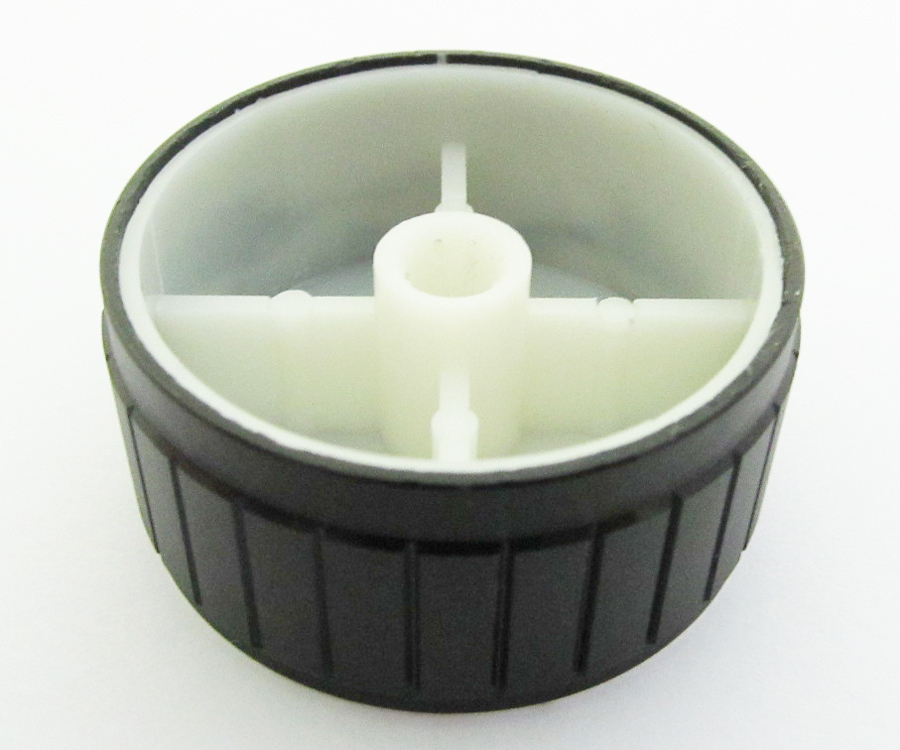 1x Audio Knobs Aluminum Black High Quality with shaf