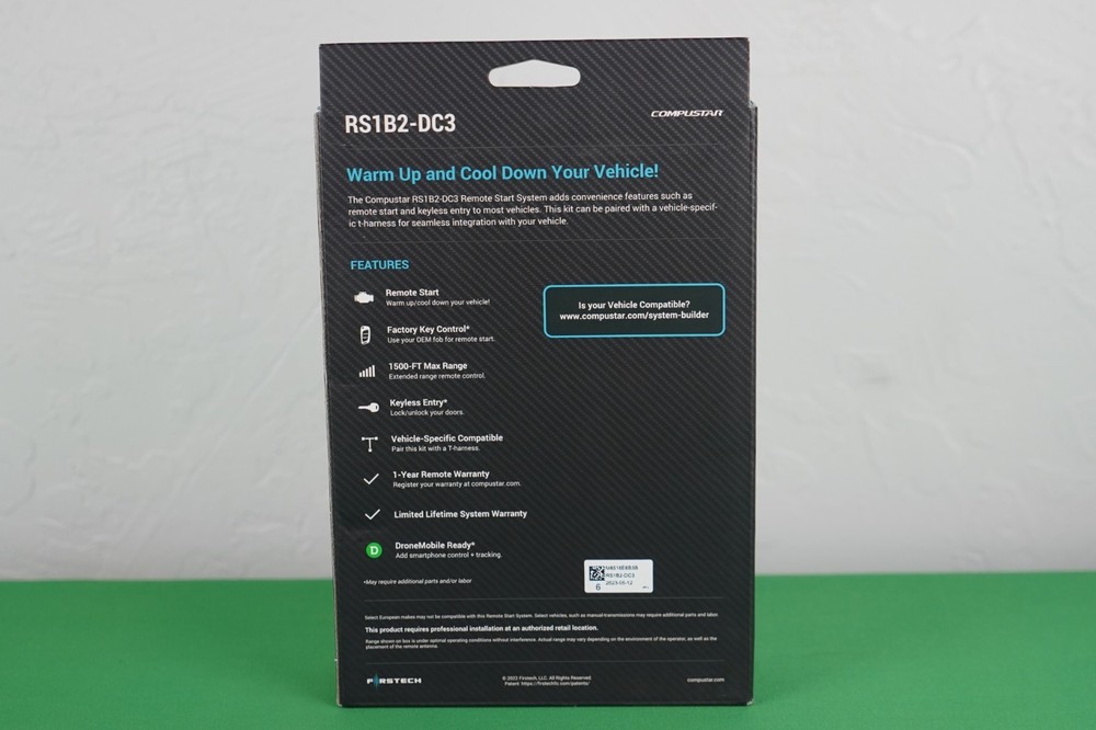 Compustar Remote Starter All In One System RS1B2-DC3