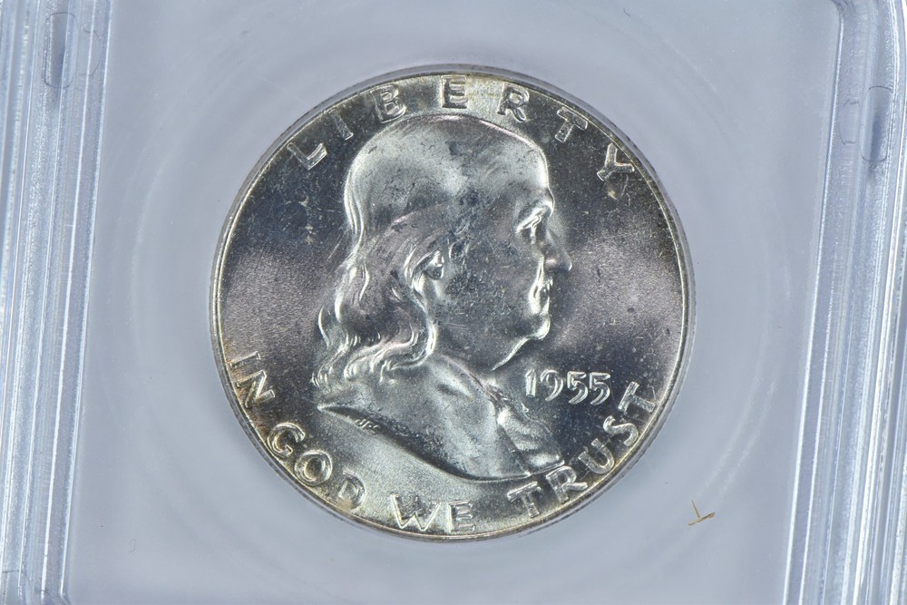 1955 Franklin Half Dollar MS65 ICG
