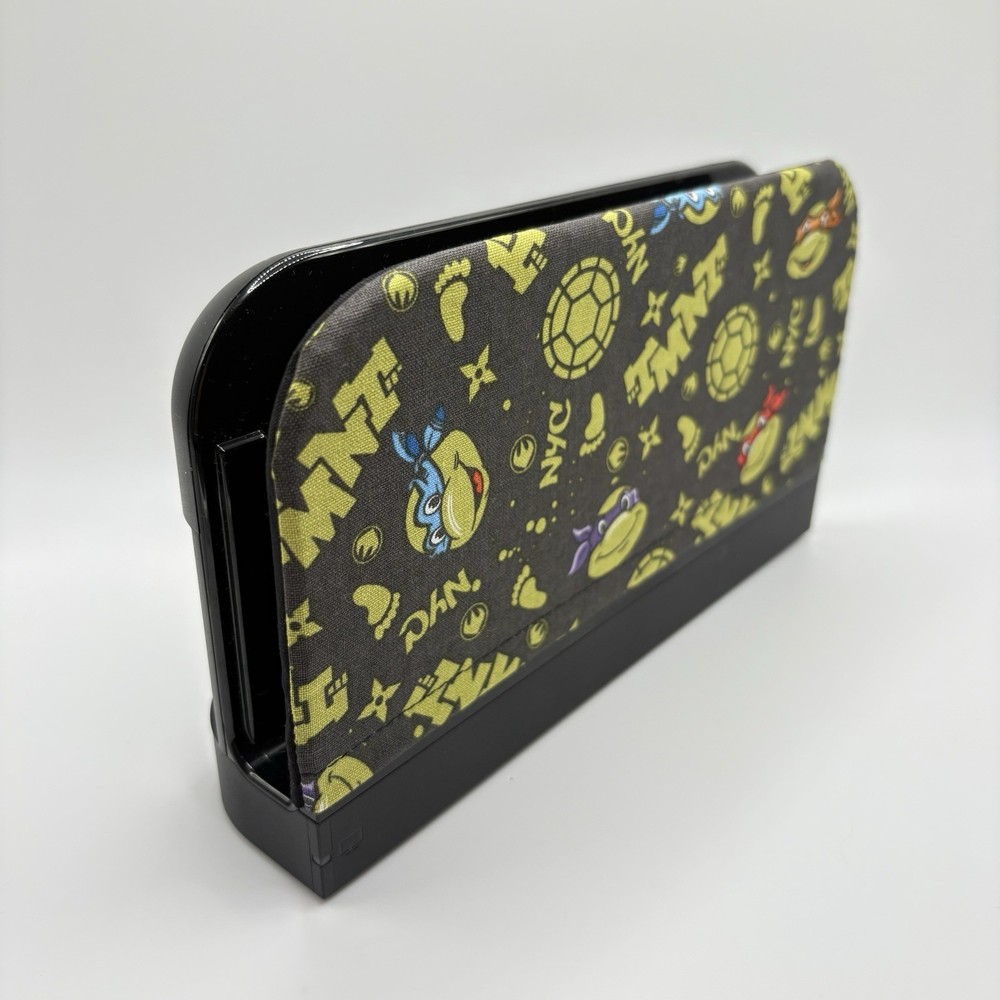 Nintendo Switch 2 Dock Cover Screen Protector Sleeve TMNT Ninja Turtles on Gray