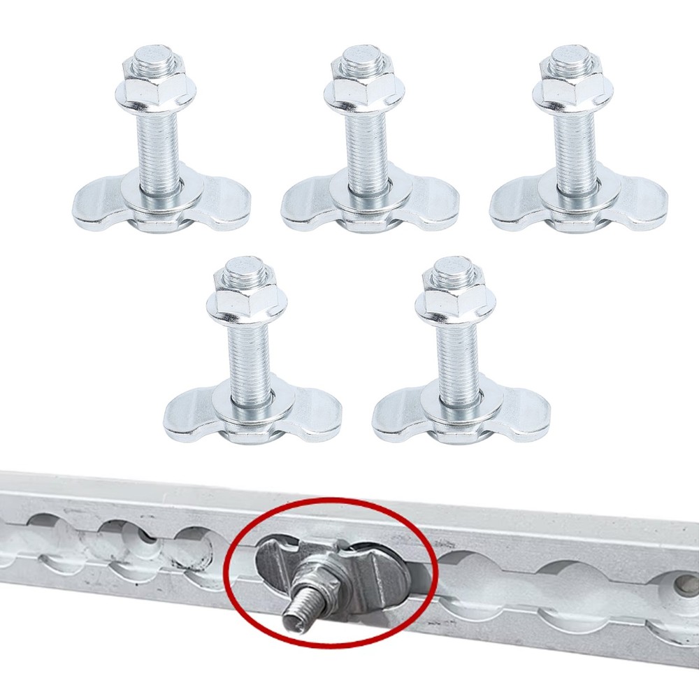 5pcs L Track Double Lug Threaded Stud Nut For Cargo Control