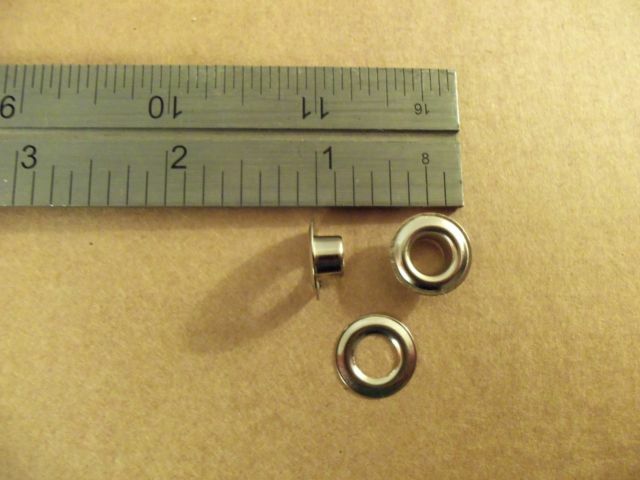 Plain Rim Grommets & Washers Nickel / Solid Brass Size #0 (Bulk Pack / 1 Gross)
