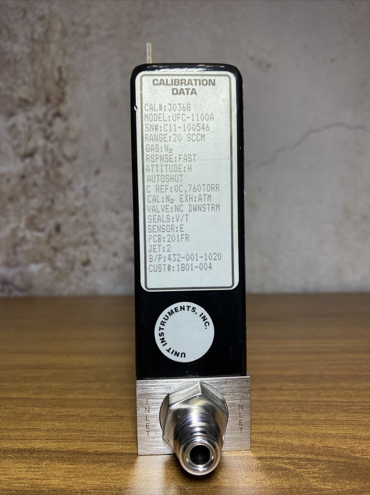 Unit UFC-1100A Mass Flow Controller MFC, N2, 5 SLM E1