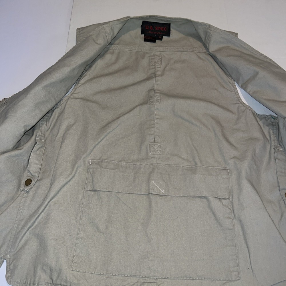 U.S. Spec Tactical Tan Multi Pocket All-Weather Vest Medium