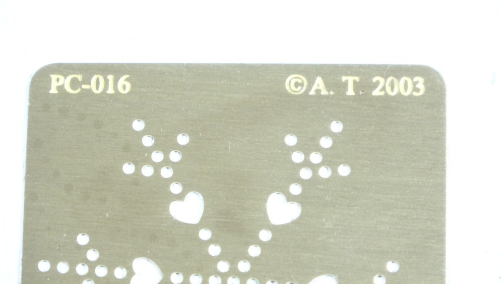 Snow Flake A.T. Brown 2003 PC-016 - Embossing & Stenciling