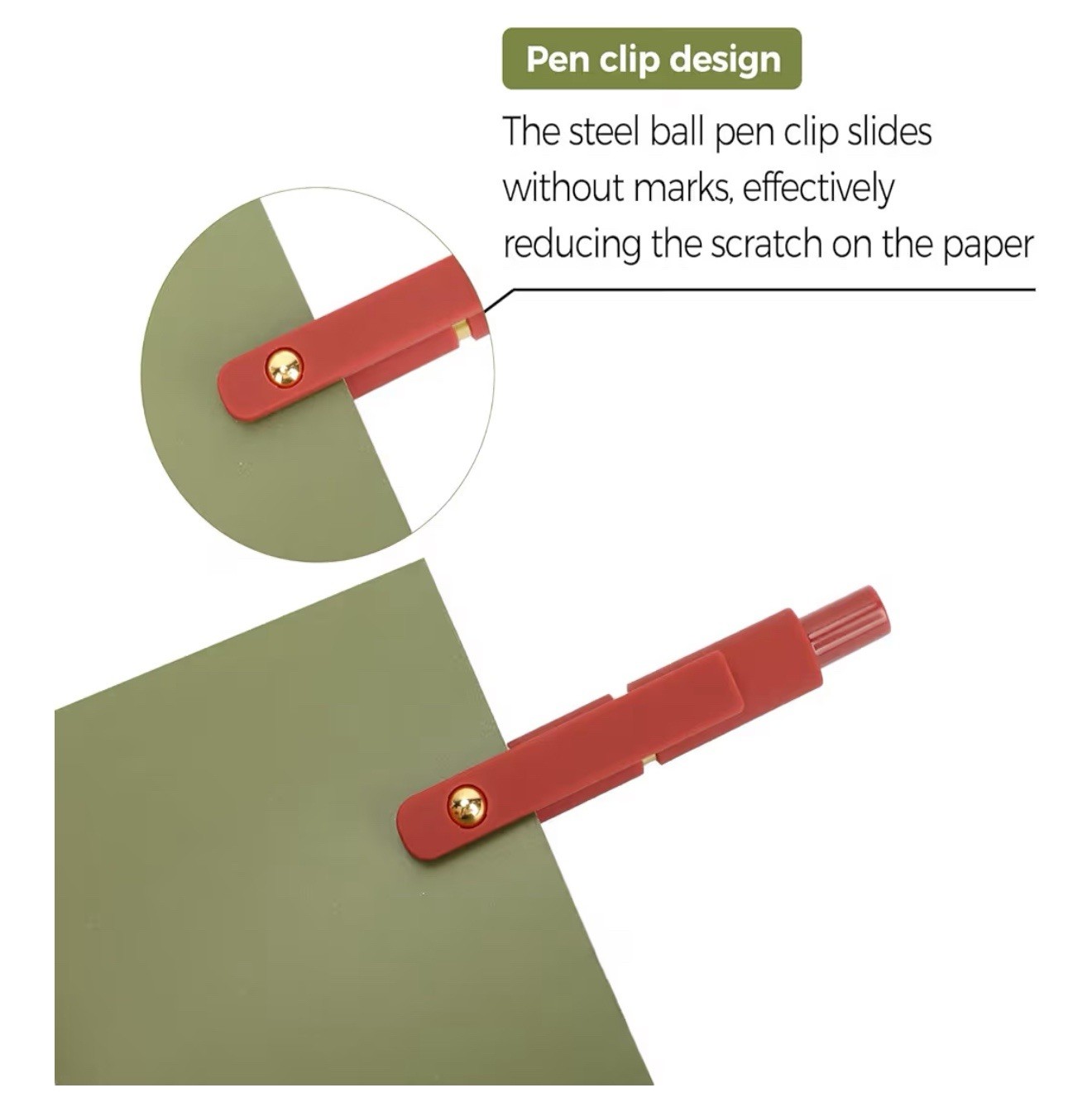 Ddaowanx Gel Pens 6 Pcs 0.5Mm Quick Dry Black Ink Pens Fine Point Smooth Writing