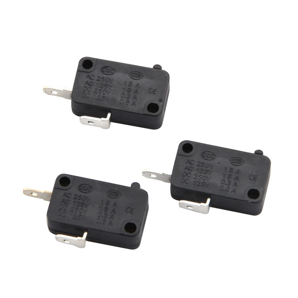 3PCS Microwave Door Switch Replacement 16A 2 Normally Open 1 Normally Closes