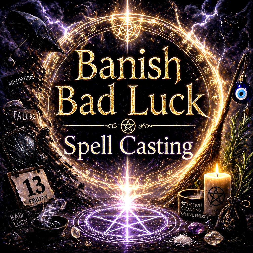 Banish Bad Luck Spell Casting - Pagan Magick Spells