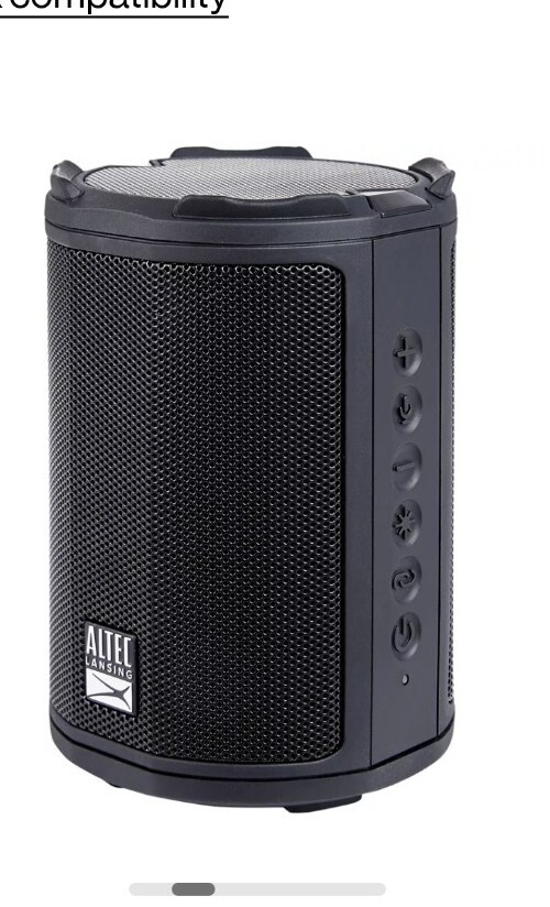 New Altec Lansing Hydramotion Waterproof Wireless Portable Bluetooth Speaker
