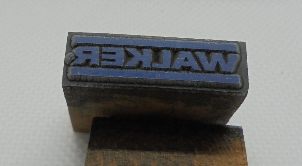 Vintage Printing Letterpress Printers Block Walker
