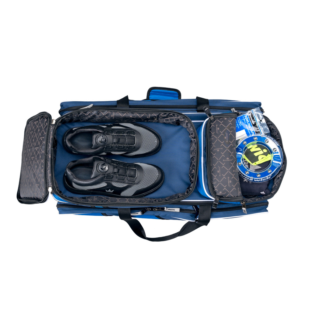 Brunswick Quest Blue 3 Ball Roller Bowling Bag