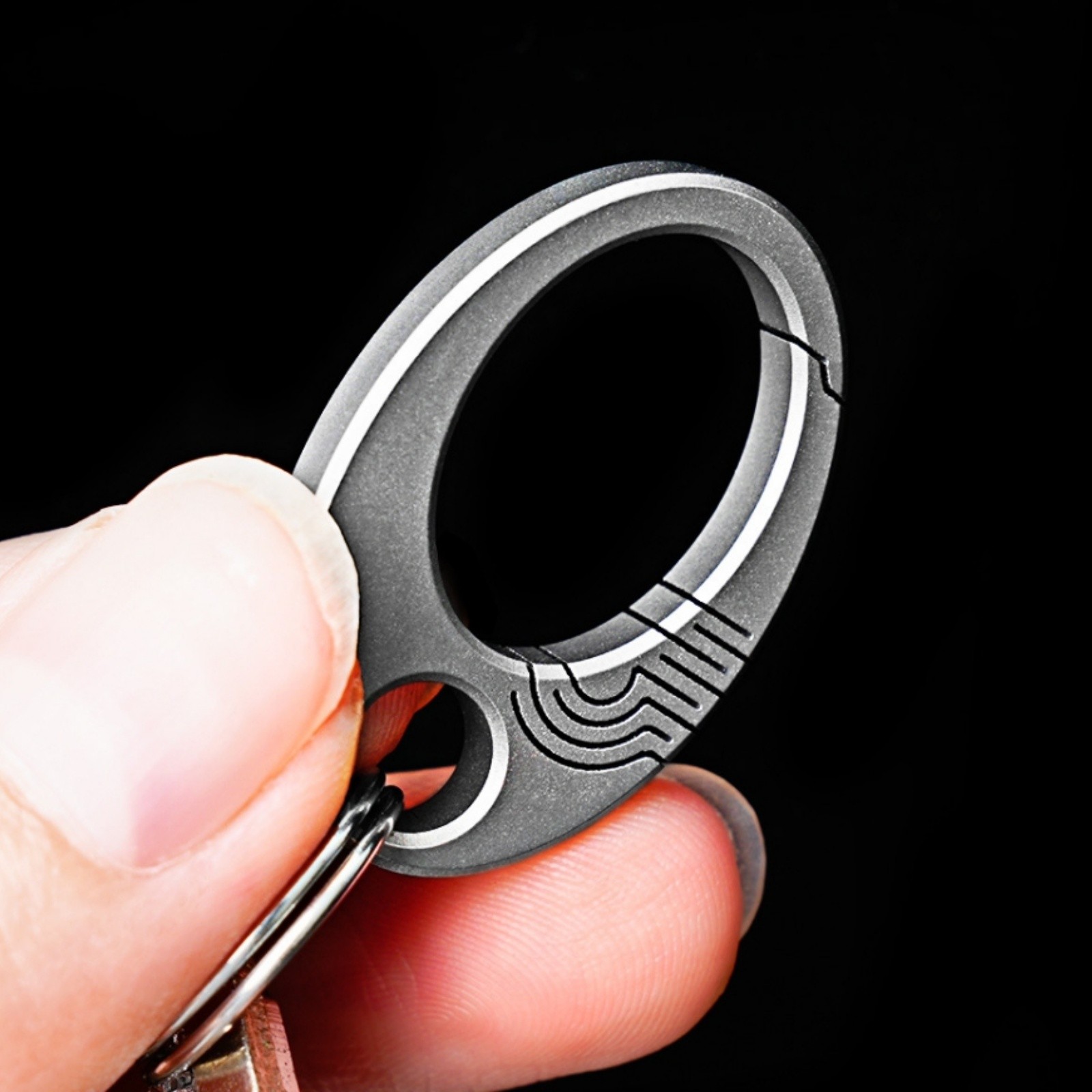 Titanium Alloy Mini Keychain Clip EDC Car Key Holder Bag Hook Durable