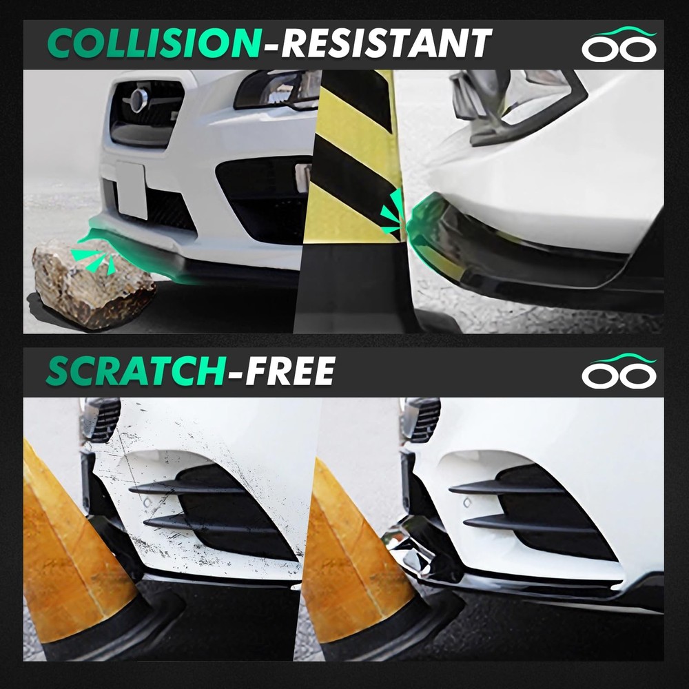 3件装前保险杠唇兼容本田思域掀背车和Si型号