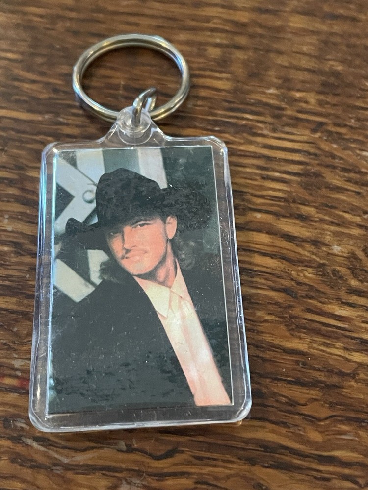 Keychain- Ken Mellons, Clear Plastic, Double Sided