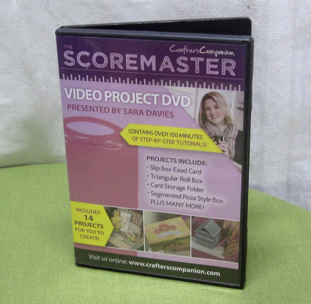 CRAFTERS COMPANION Scoremaster tutorial PC CD-Rom gift box-making 2016
