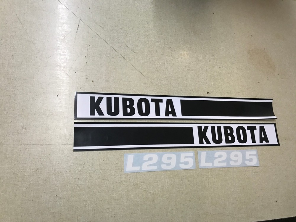 Kubota L295 Hood Decals