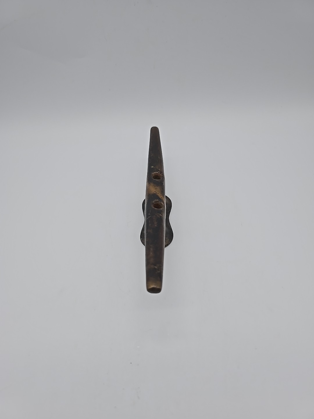 Vintage Antique Solid Brass Boat Dock Cleat Nautical Maritime Tie Down Marine 8"