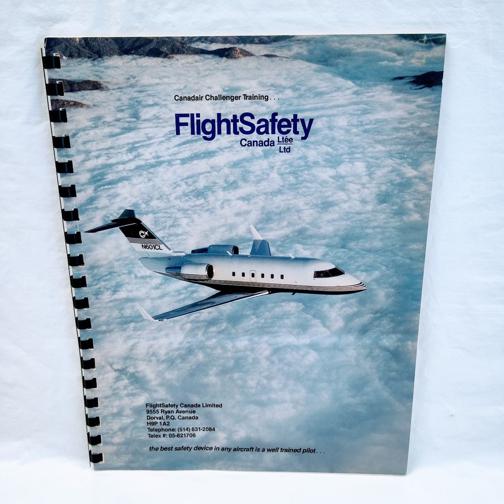 Canadair Challenger Flight Safety Training Guide Book