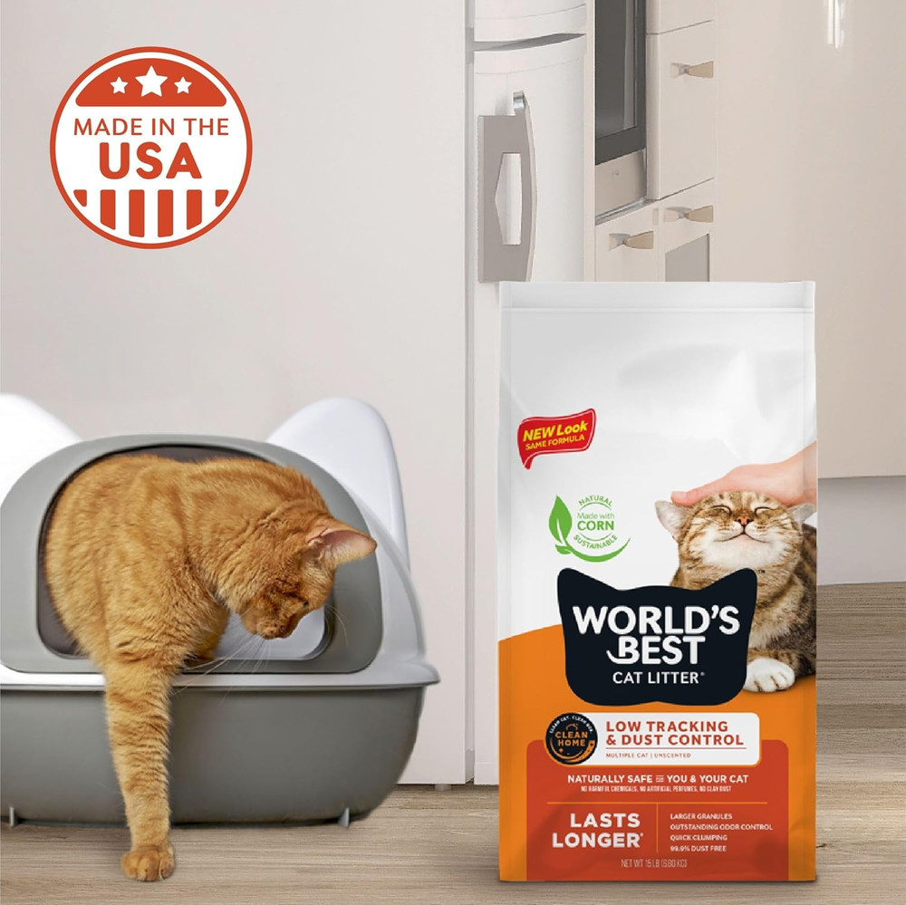 Low Tracking & Dust Control Multiple Cat Unscented 8-Pounds - Natural Ingredient