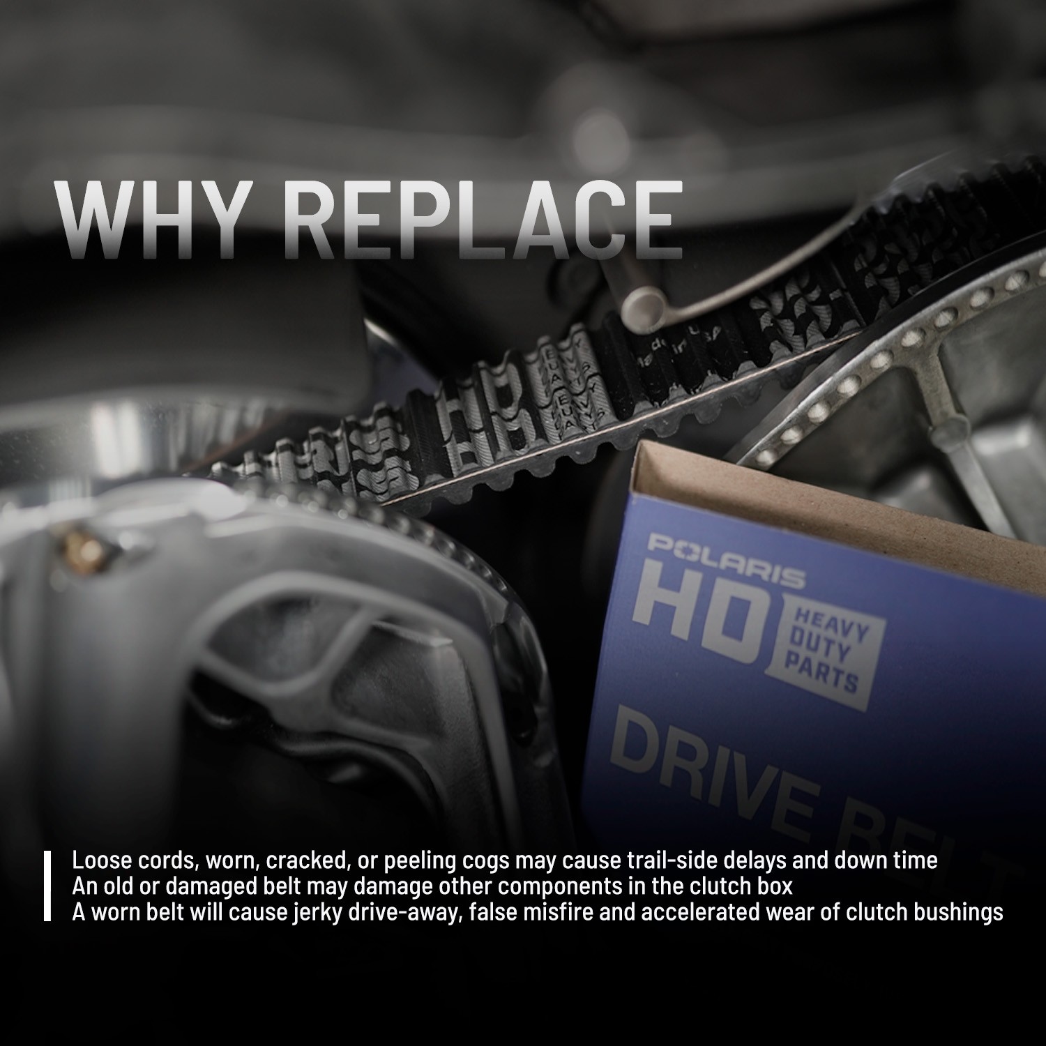 Polaris RZR Drive Belt for Pro XP, Pro XP 4, Turbo S, Turbo S 4, Turbo R, Turbo