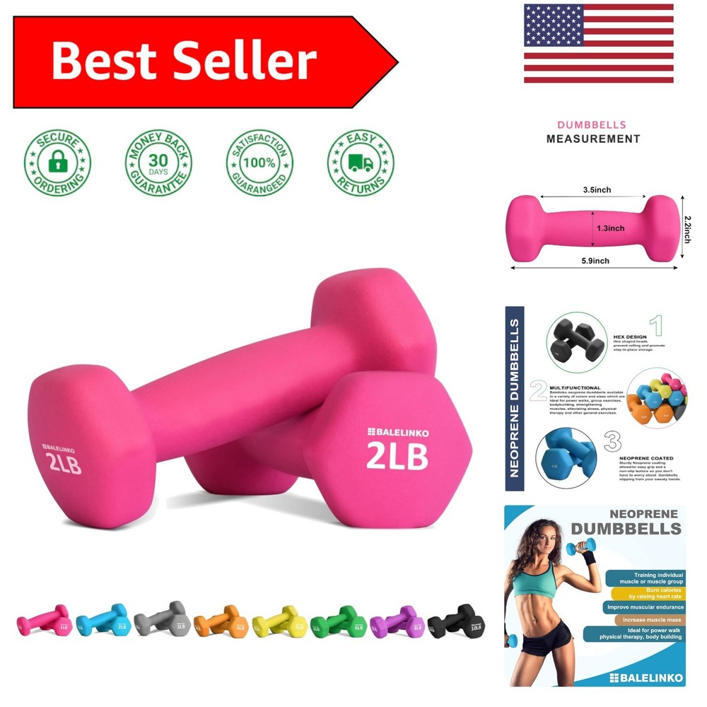 Versatile 2lb Hand Weights for Strength Training & Weight Loss – For Everyone