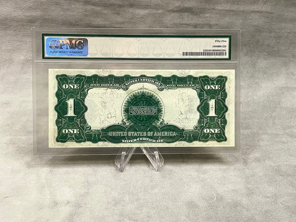 1899 $1 SILVER CERTIFICATE FR.229 BLACK EAGLE PMG 55 ABOUT UNCIRCULATED