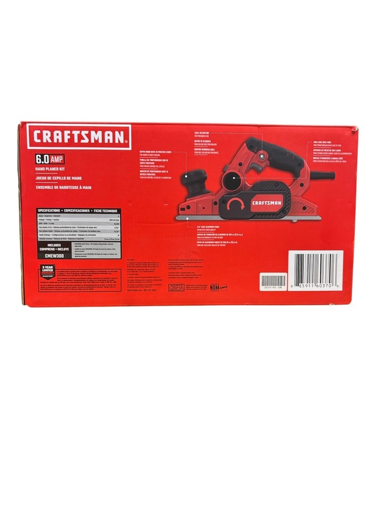 CRAFTSMAN CMEW300 HAND PLANER KIT