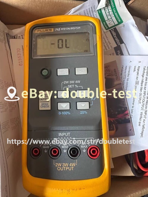 FLUKE 712 RTD PROCESS CALIBRATOR W/LEADS#pr