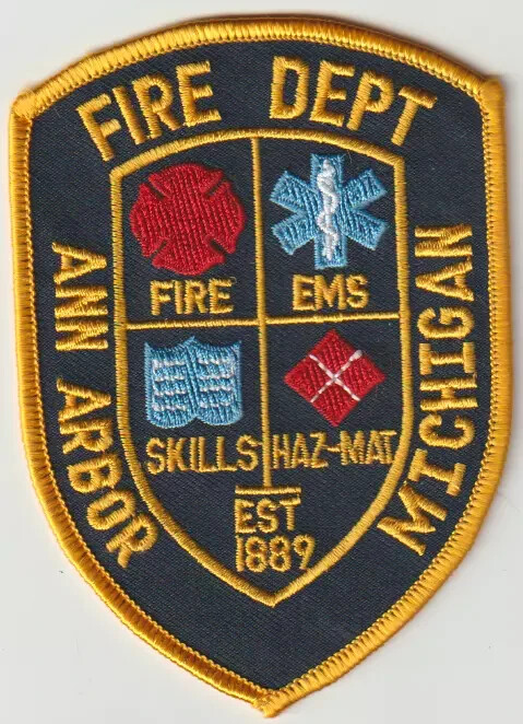Ann Arbor MI Fire Department  patch ship from Australia