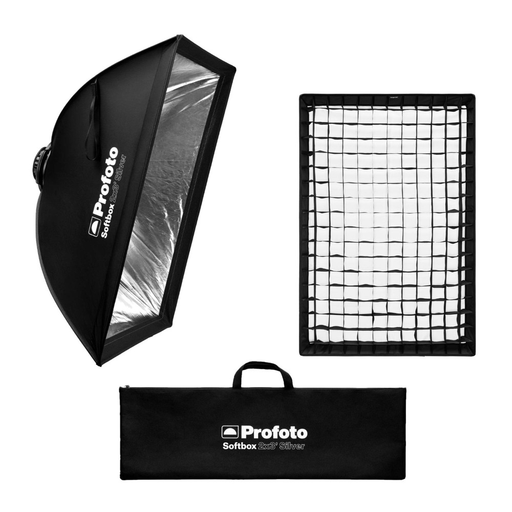 Profoto 2x3 Feet Softbox Rectangular Silver Soft Light with Precision Bundle