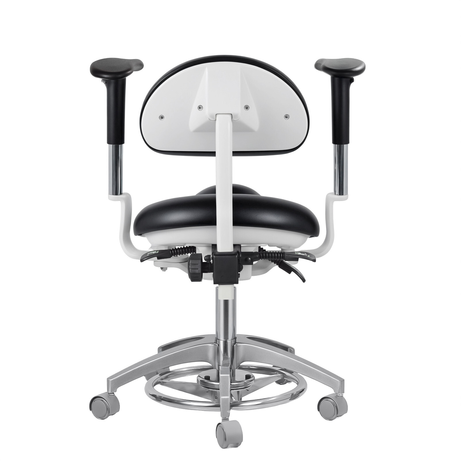 Dental Dynamic Microscope Chair Ergonomic Doctor Saddle Chair Foot Control USA