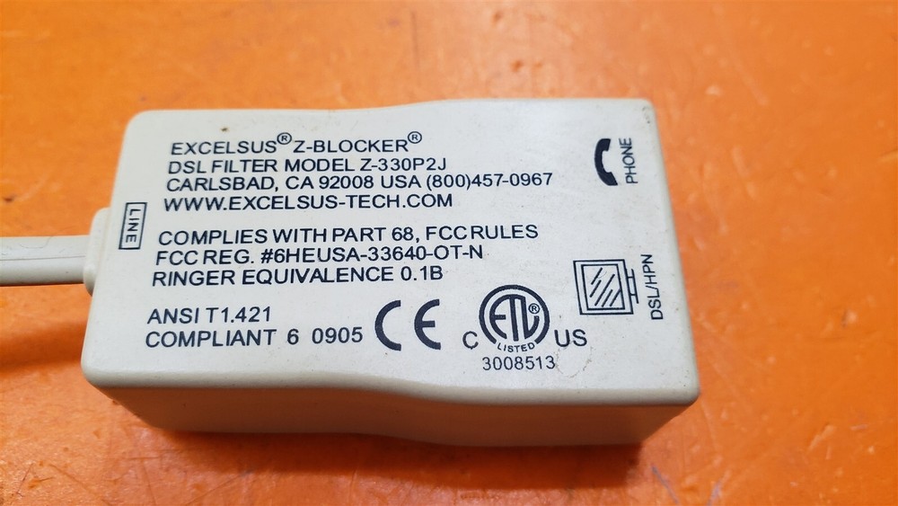 ⭐️⭐️⭐️⭐️⭐️Excelsus Z-Blocker DSL Filter Model Z-330P2J