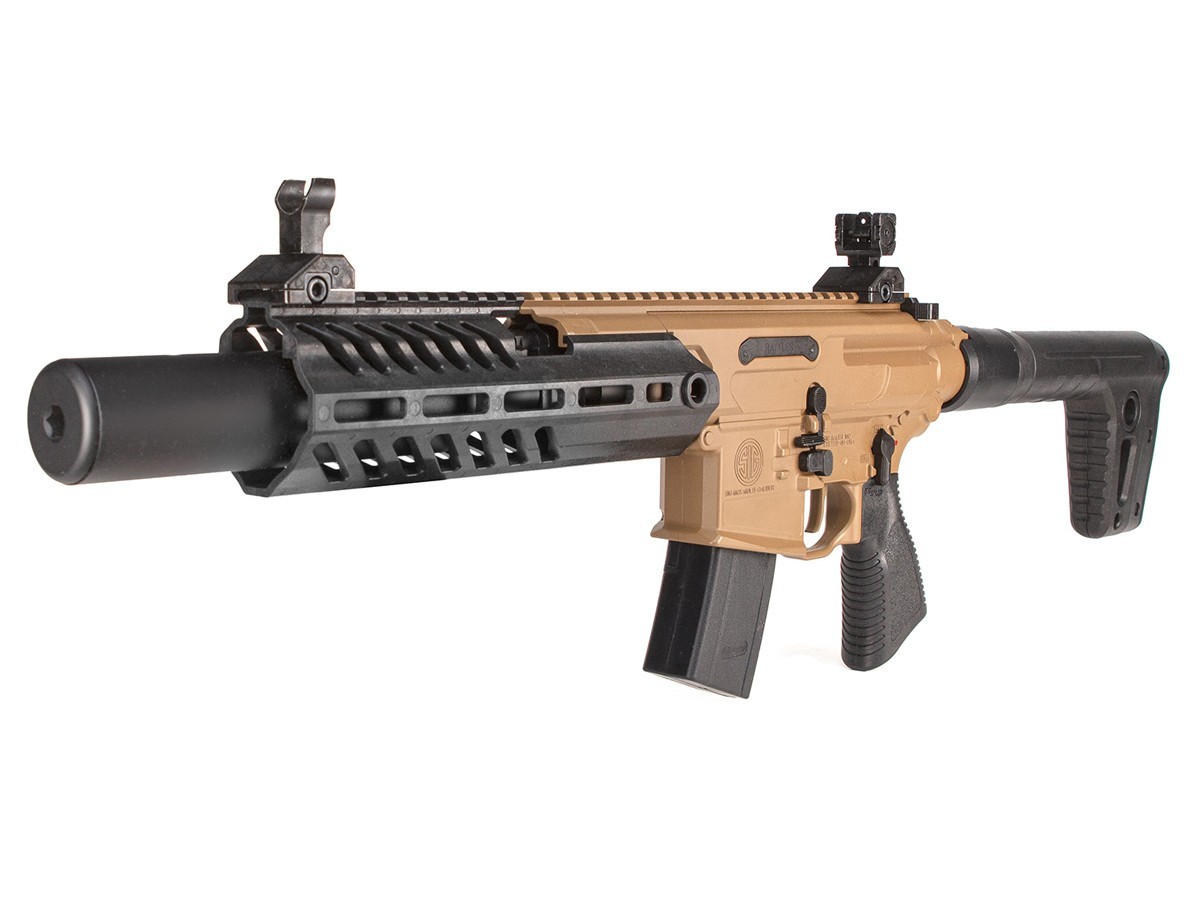 Sig Sauer MCX Canebrake .177 Cal CO2 Powered FDE/BLK Air Rifle AIR-MCX-CANEBRAKE