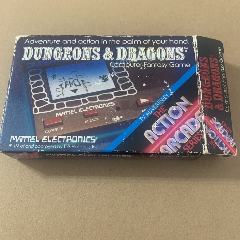 1981 Dungeons & Dragons Computer Fantasy Game Mattel Handheld w/ Box Original