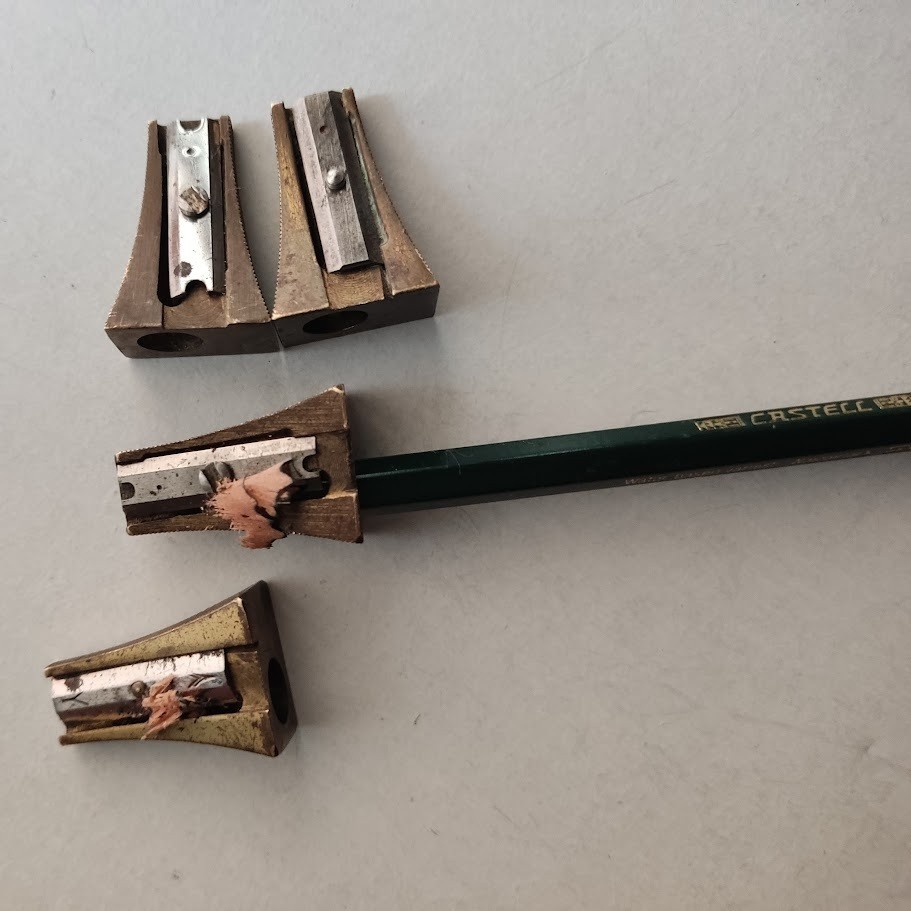 Lot of 4 Vintage German Pencil Sharpener A. W. Faber-Castell Janus Germany