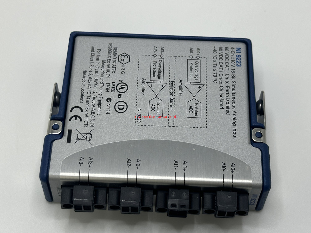 NI-9223 cDAQ Simultaneous Analog Input Module Test passed spot