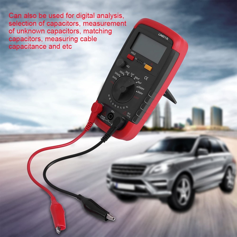 Digital Capacitance Meter, Multimeter Professional Capacitor Tester, 0.1pF-20...