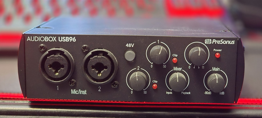 PreSonus AudioBox USB 96 USB Audio Interface 2 Channels Phantom Power