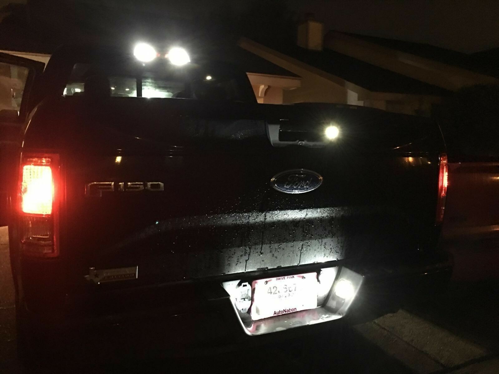 For Ford F150 2015-2022 White LED License Plate Light Bulbs Rear Assembly Lamps