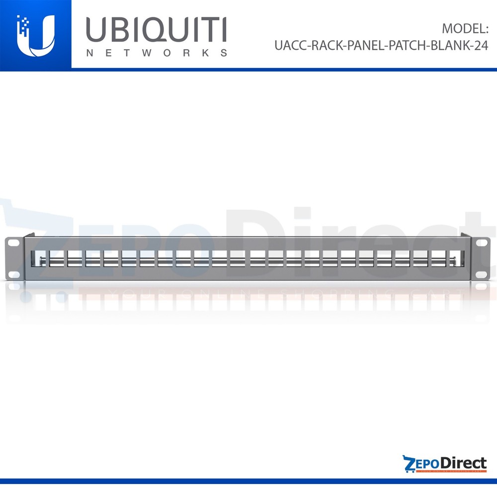 Ubiquiti Unifi Rack Mount Blank Patch Panel 24-Port UACC-RACK-PANEL-PATCH