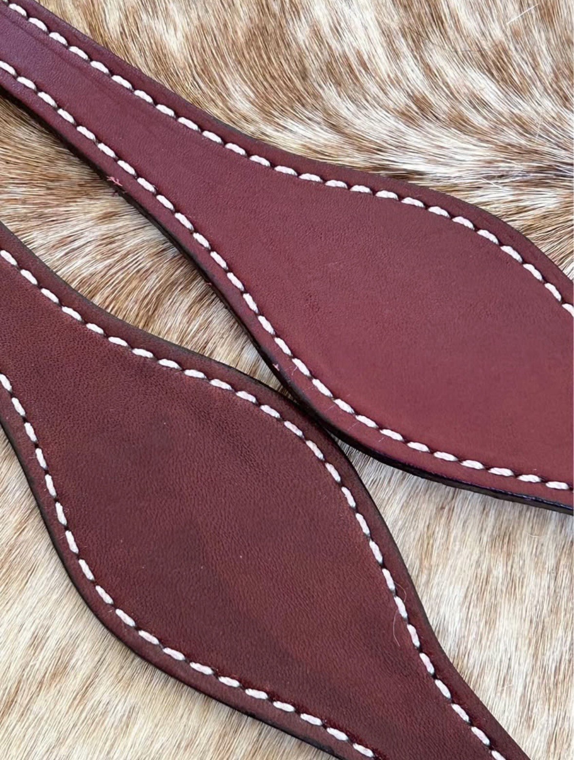 Pair Burgundy Top Grain Leather Western Saddle Stirrup Hobbles FREE SHIP