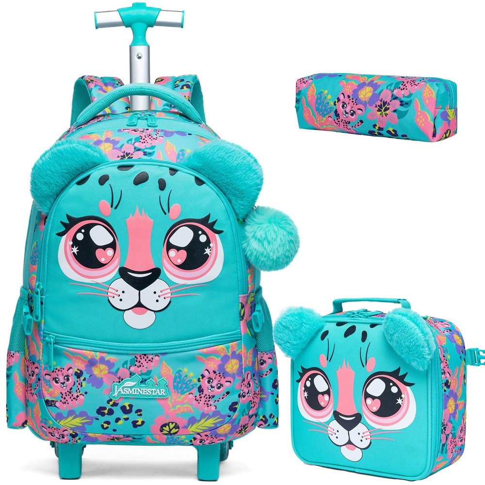 Backpack with Wheels for Rolling Backpack for Girls 8-12 Roller Backpacks for...