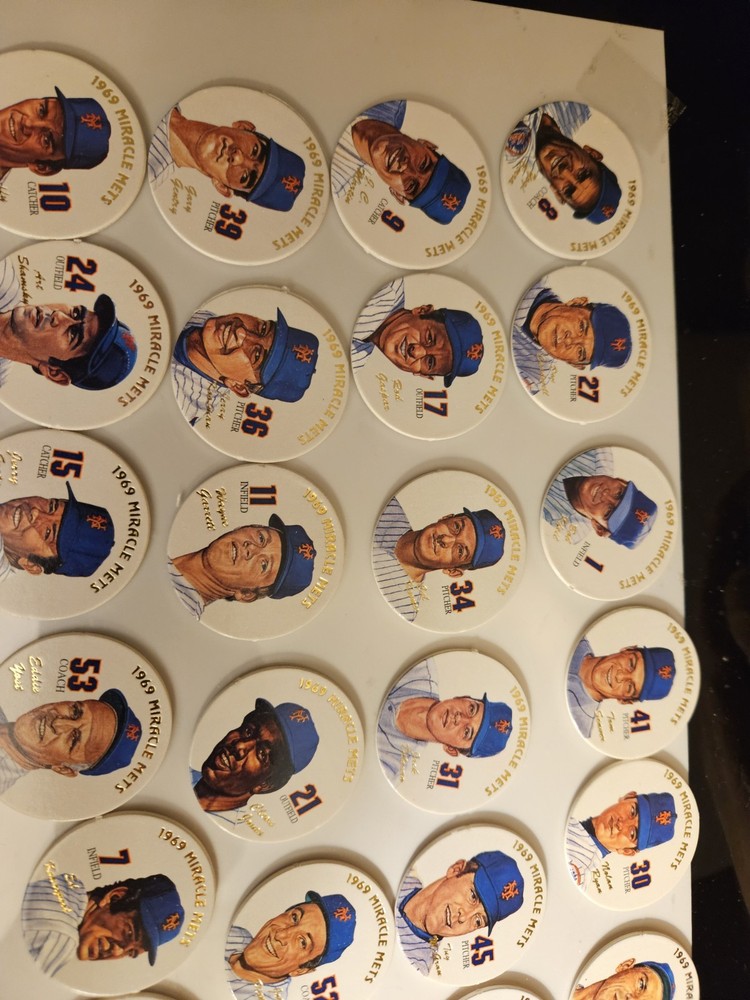 1969 NEW YORK MIRACLE METS 31 POGS