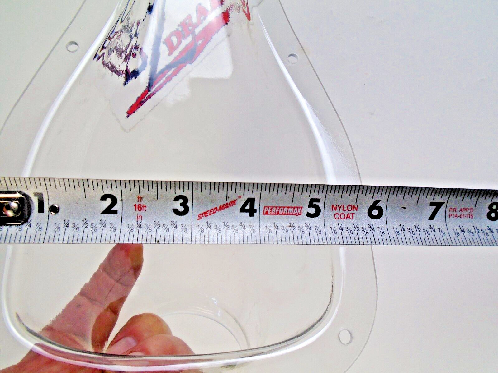 Single 3" Clear NACA Air/Brake Duct NACA Duct 3" Tube Molded Plastic