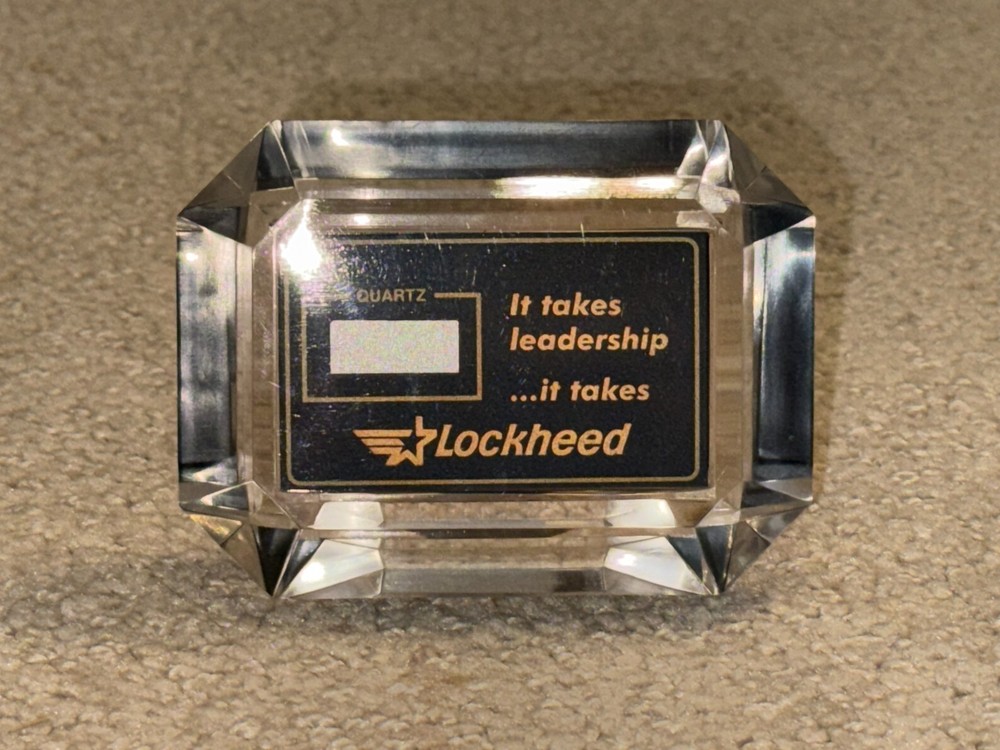Lockheed Quartz Acrylic Digital Clock
