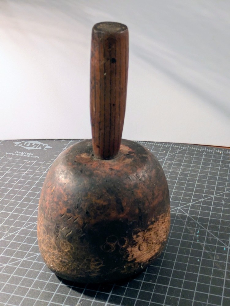 Antique Round Wood Carving Mallet Tool