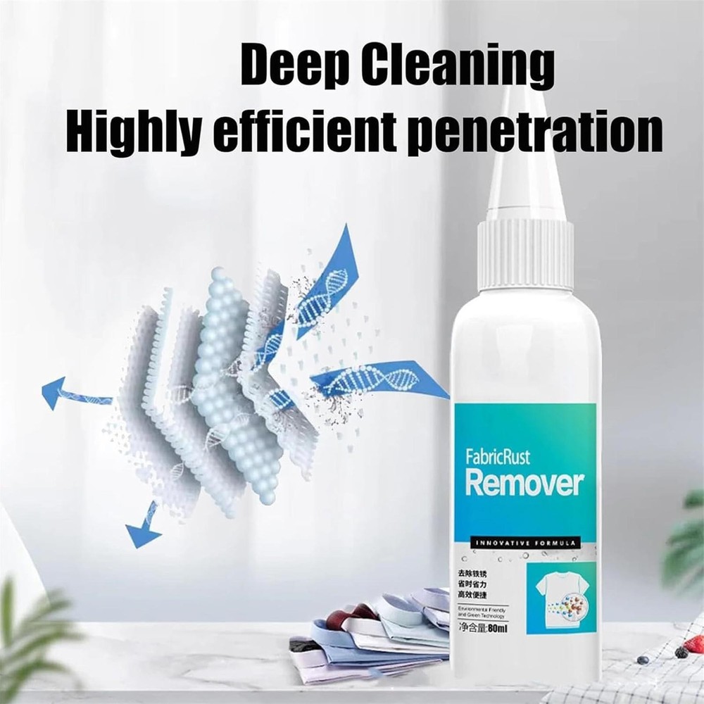 Fabric Rust Remover Strong Rust Remover Clothing Cleaner Tool 80ml